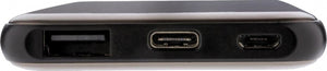 XD Collection Powerbank 5000 mAh 10,1 x 6,2 cm Edelstahl Braun/Schwarz