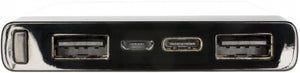 XD Collection Powerbank 6000 mAh 12,3 x 6,8 cm Weiß/Schwarz