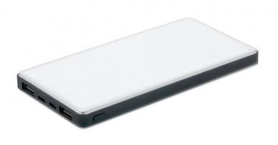 XD Collection Powerbank Dual 10.000 mAh 13,5 x 7 cm Alu Silber
