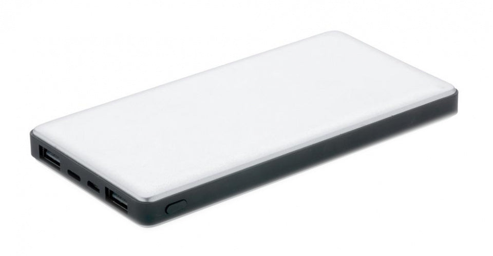 XD Collection Powerbank Dual 10.000 mAh 13,5 x 7 cm Alu Silber