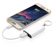 Laden Sie das Bild in den Galerie-Viewer, XD Collection Powerbank Schlüsselanhänger 1000 mAh 5,4 cm Alu