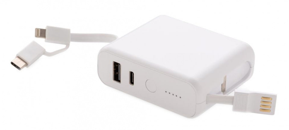 XD Collection Powerbank mit kabellosem Ladegerät 7,2 cm