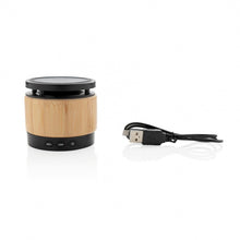 Laden Sie das Bild in den Galerie-Viewer, XD Collection Lautsprecher/Ladegerät Bluetooth 7cm Bambus/Natur