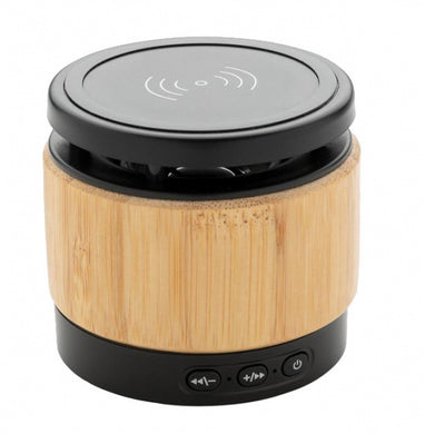 XD Collection Lautsprecher/Ladegerät Bluetooth 7cm Bambus/Natur