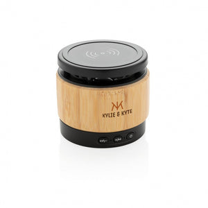 XD Collection Lautsprecher/Ladegerät Bluetooth 7cm Bambus/Natur