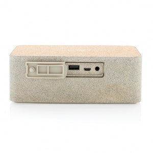XD Collection Lautsprecher/Ladegerät Bluetooth 5W 16cm Weizenfaser/Kork
