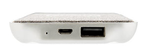 XD Xclusive Powerbank Vogue drahtlos 5000 mAh Silber